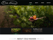 Tablet Screenshot of coldheavencellars.com